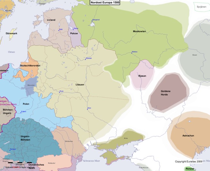 Europa nordstlicher Teil 1500