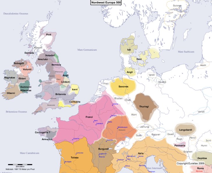 Europa nordwestlicher Teil 500