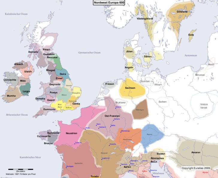 Europa nordwestlicher Teil 600