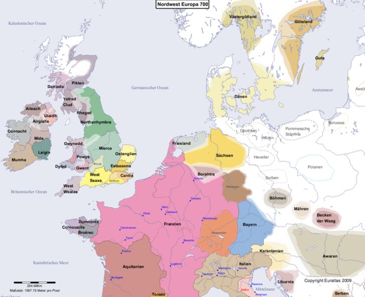 Europa nordwestlicher Teil 700