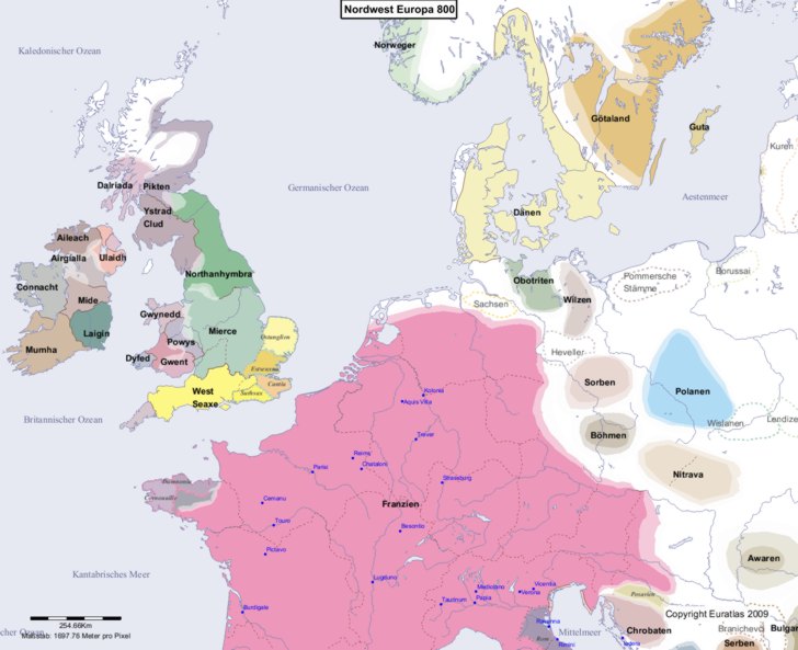 Europa nordwestlicher Teil 800