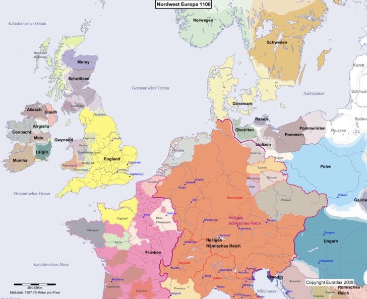 Europa nordwestlicher Teil 1100